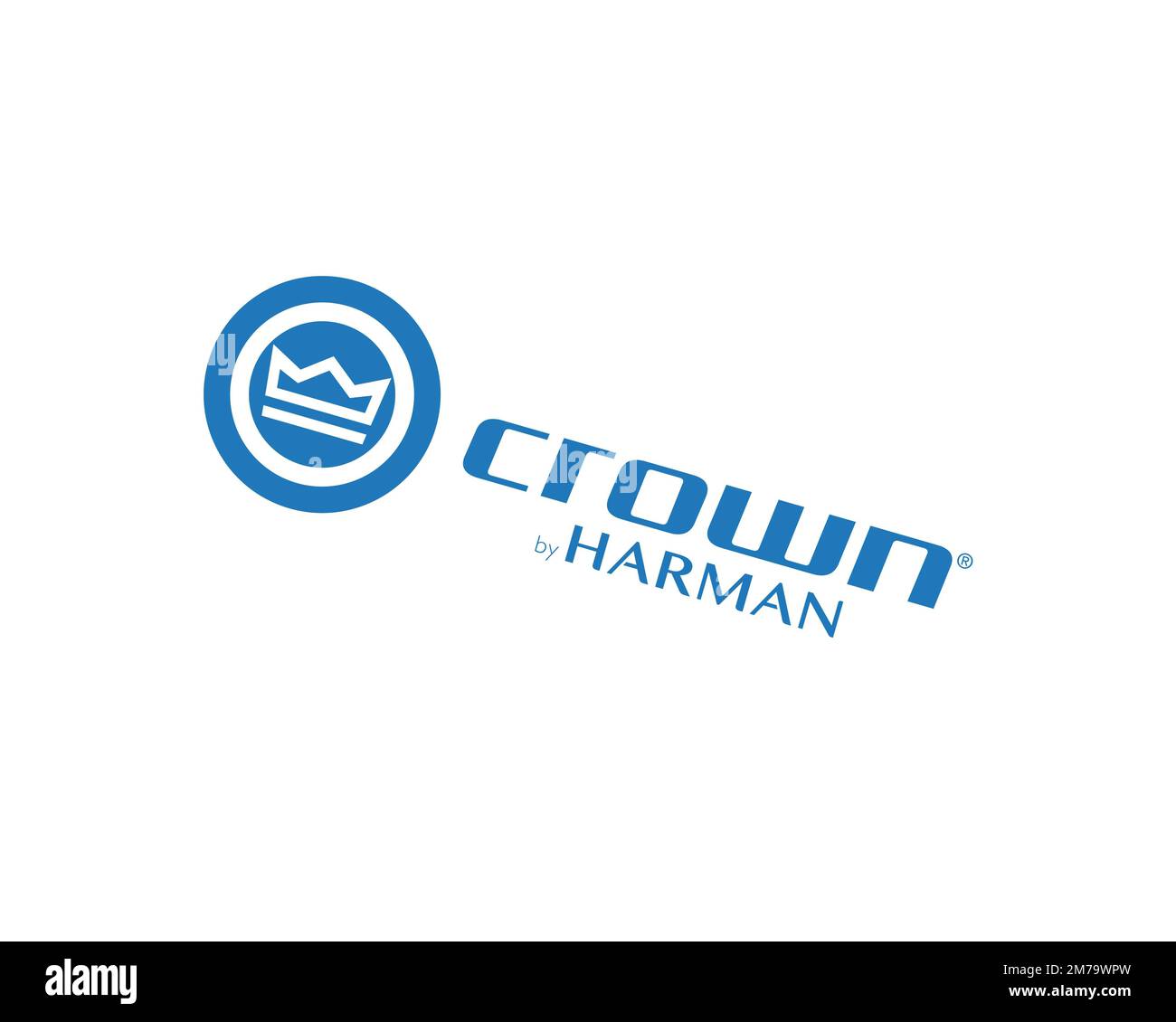 Crown International, Rotated Logo, White Background B Stock Photo Alamy