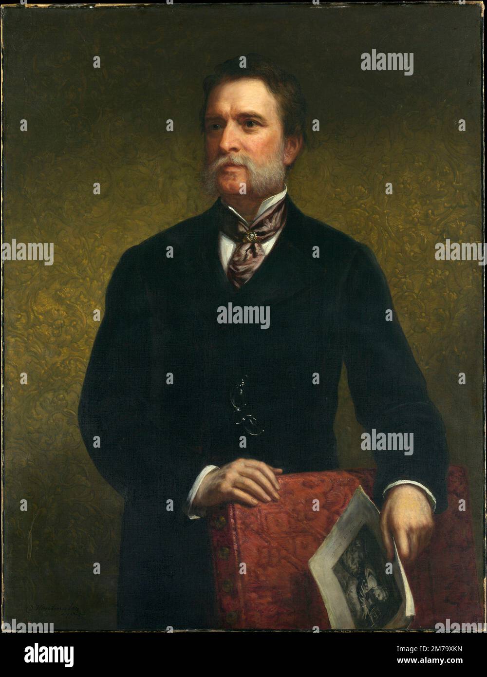 John Taylor Johnston by Daniel Huntington. 1875. Stock Photo