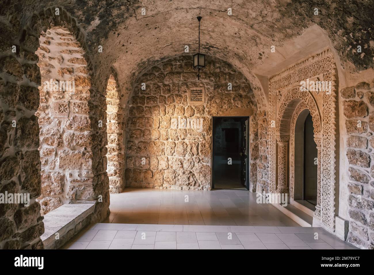 Mor Hananyo Monastery in Mardin, Eastern Turkey Stock Photo