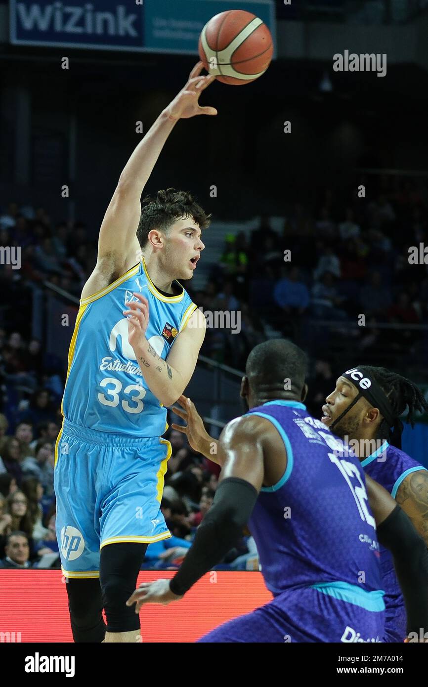 Madrid, Spain. 08th Jan, 2023. Player Ruben Dominguez of Movistar