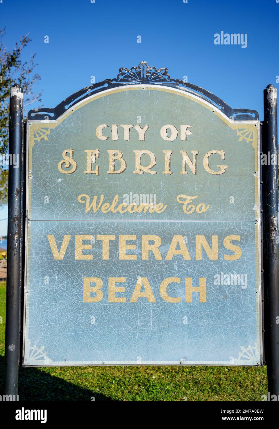 Sebring, FL, USA - January 7, 2022: Veterans Beach at The City of Sebring FL USA Stock Photo