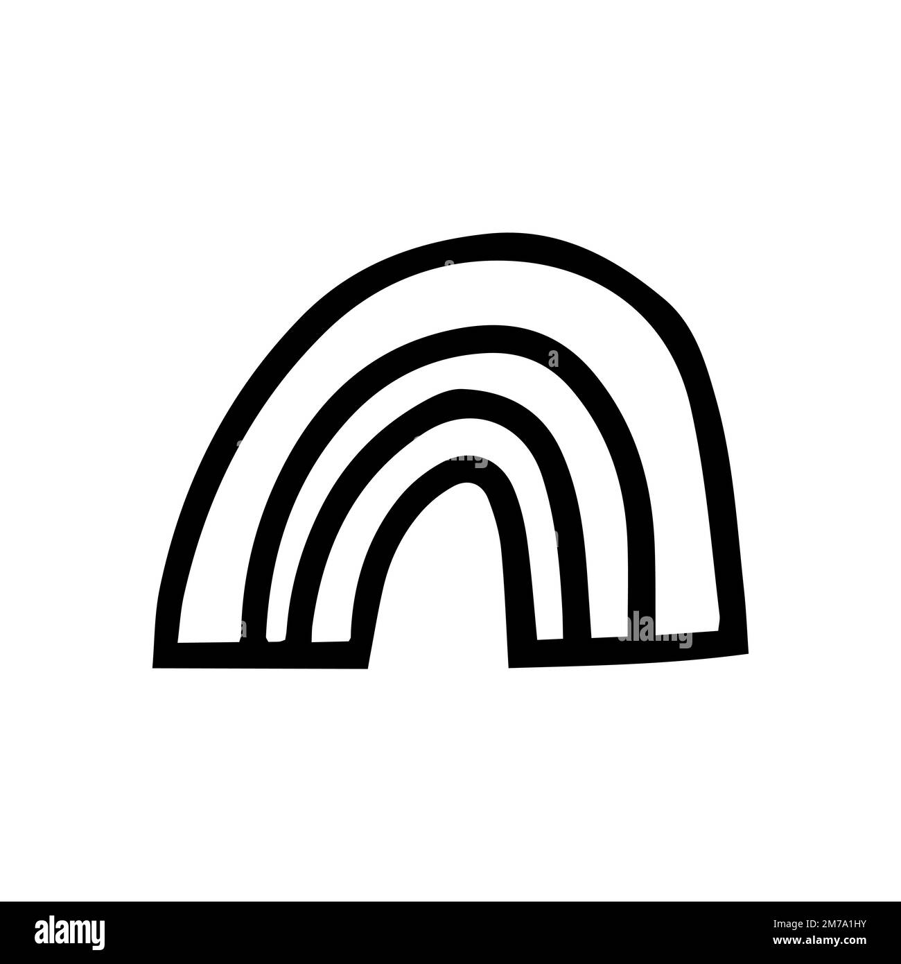 Doodle rainbow vector illustration Stock Vector Image & Art - Alamy