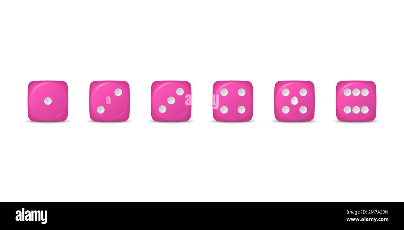 Board pink game dices hires stock photography and images Alamy