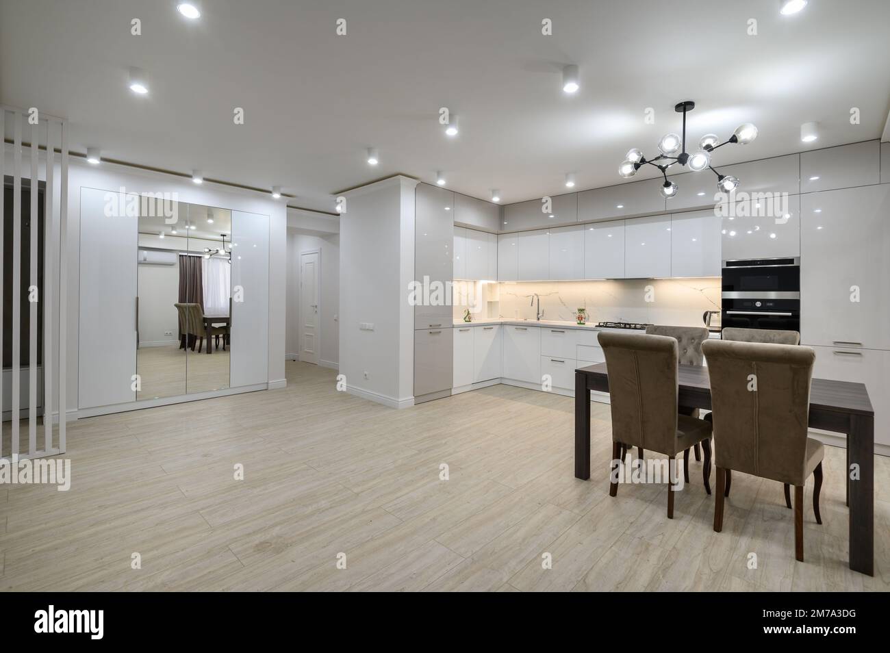 Interior large spacious kitchen living hi-res stock photography and ...