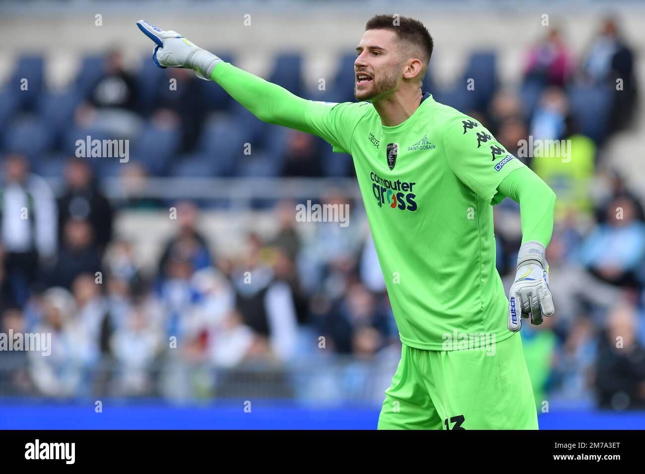 Rome, Lazio. 08th Jan, 2023. Guglielmo Vicario of Empoli during the Serie A  match between SS Lazio v Empoli at Olimpico stadium in Rome, Italy, Jan  08th, 2023. Fotografo01 Credit: Independent Photo, image size:1300x956