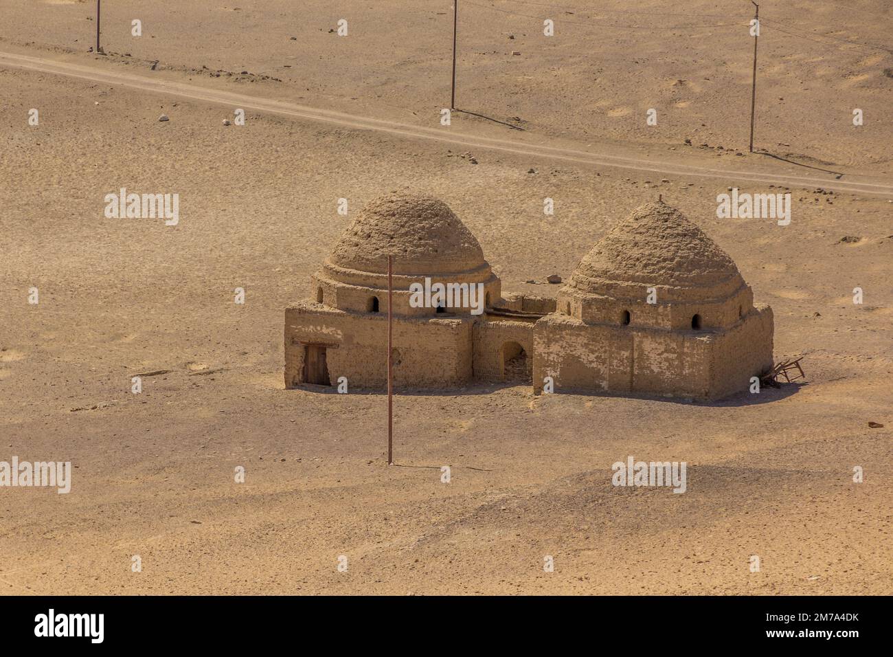 Old tombs in Al Qasr village in Dakhla oasis, Egypt Stock Photo