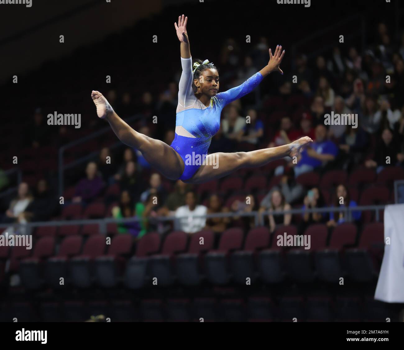 Las Vegas, NV, USA. 7th Jan, 2023. UCLA's Selena Harris performs her