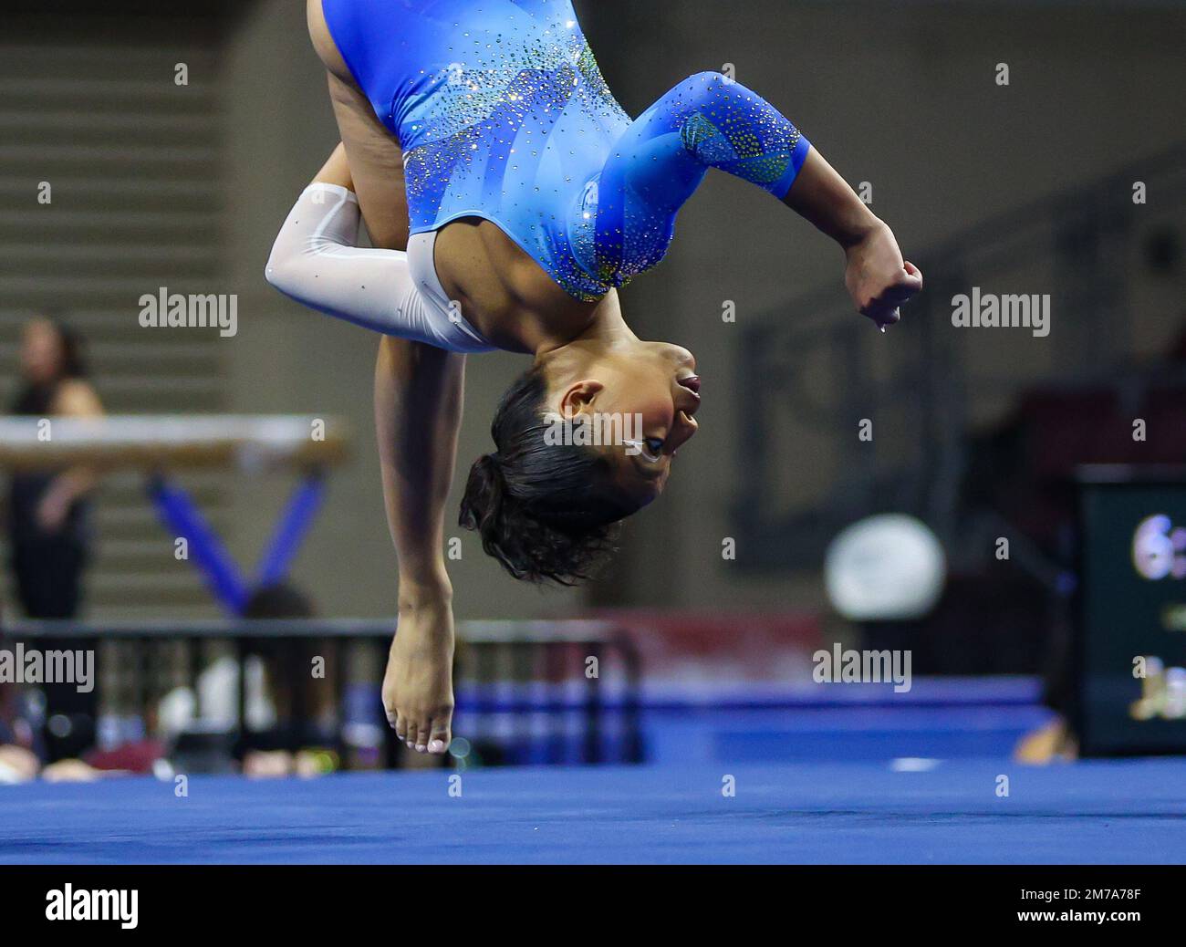 Las Vegas, NV, USA. 7th Jan, 2023. UCLA's Margzetta Frazier performs