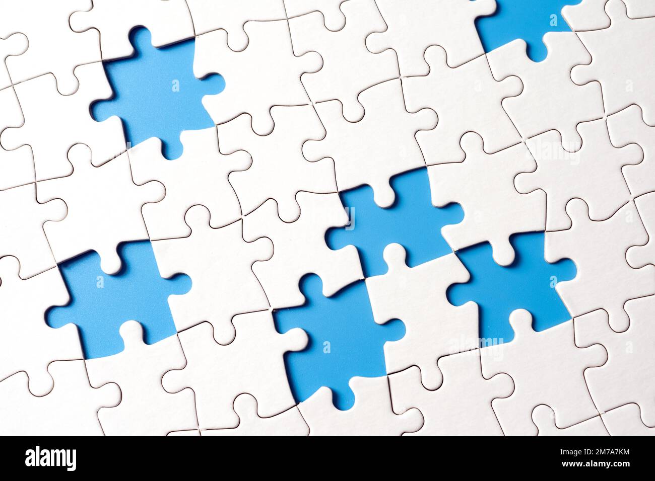 Puzzle with missing pieces Stock Photo - Alamy