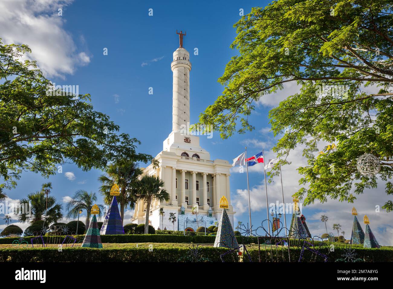 The Monument to the Heroes Santiago De Los Caballeros in the Dominican Republic Stock Photo