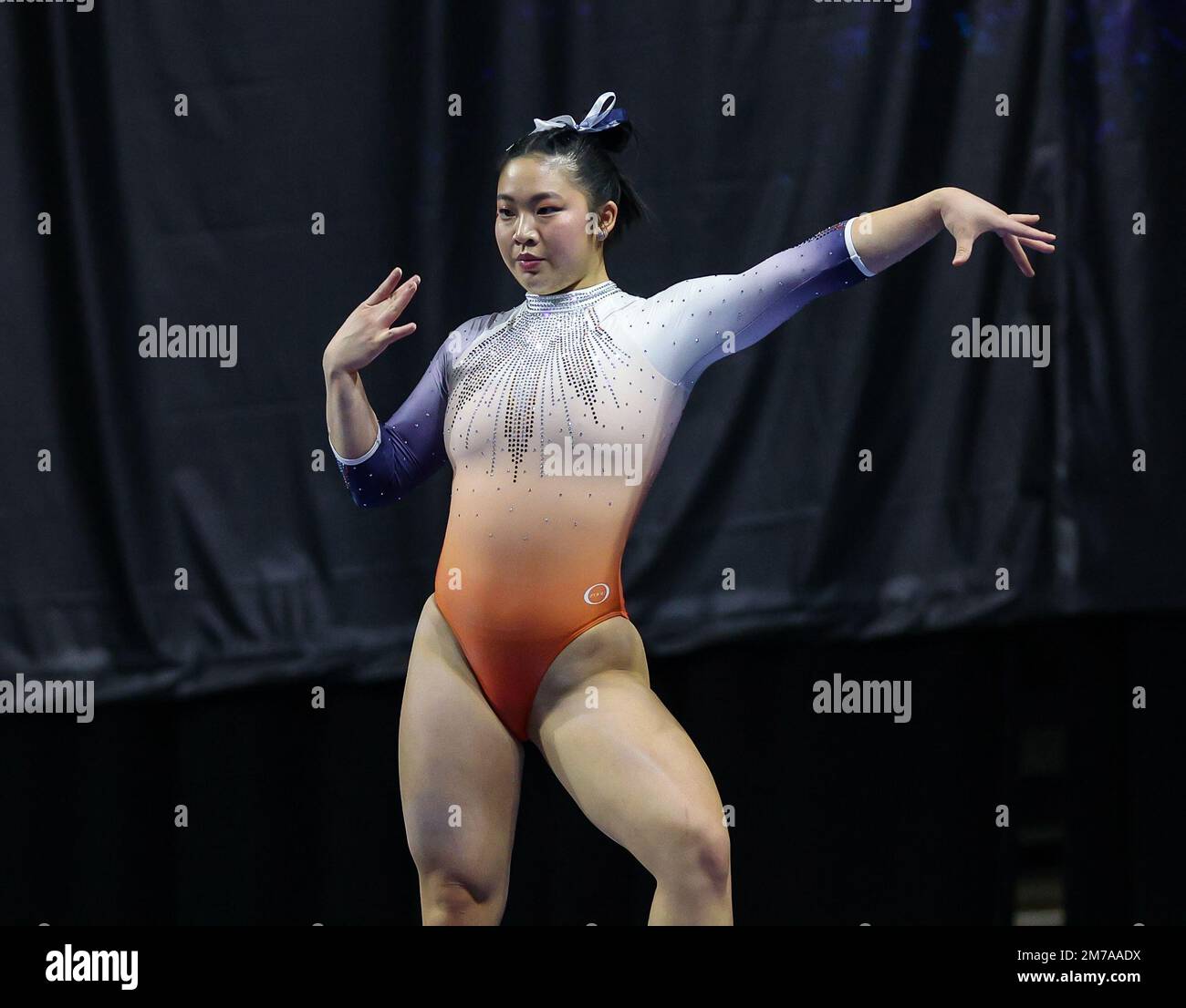 Las Vegas, NV, USA. 7th Jan, 2023. Auburn's Sophia Groth competes on