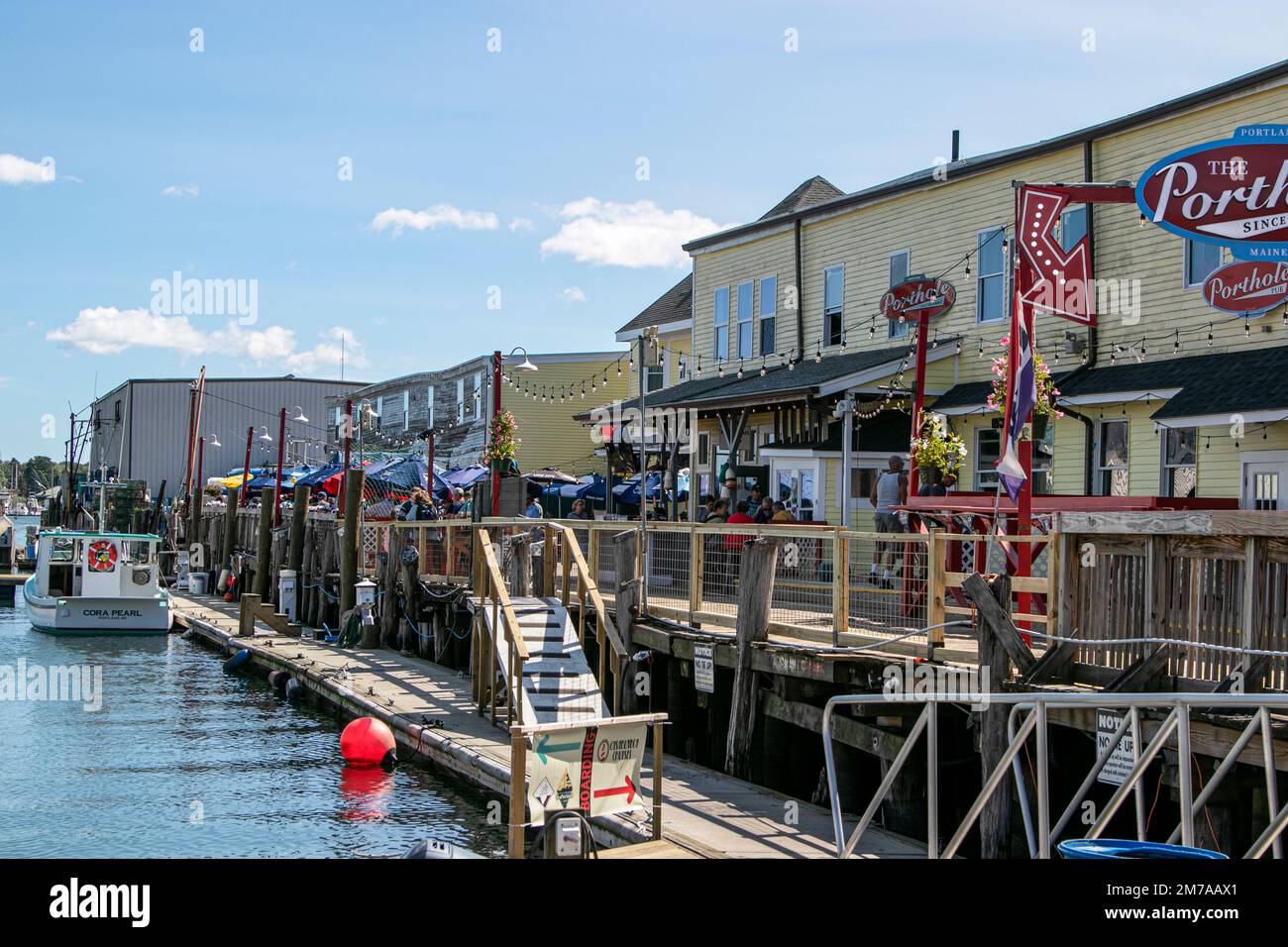 USA; Maine; Portland; Harbor and Bay; wharf; wharf, wharves
