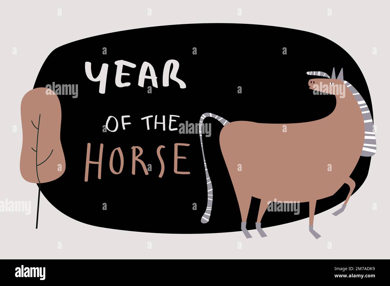 Year of the horse vector Stock Vector Image & Art Alamy