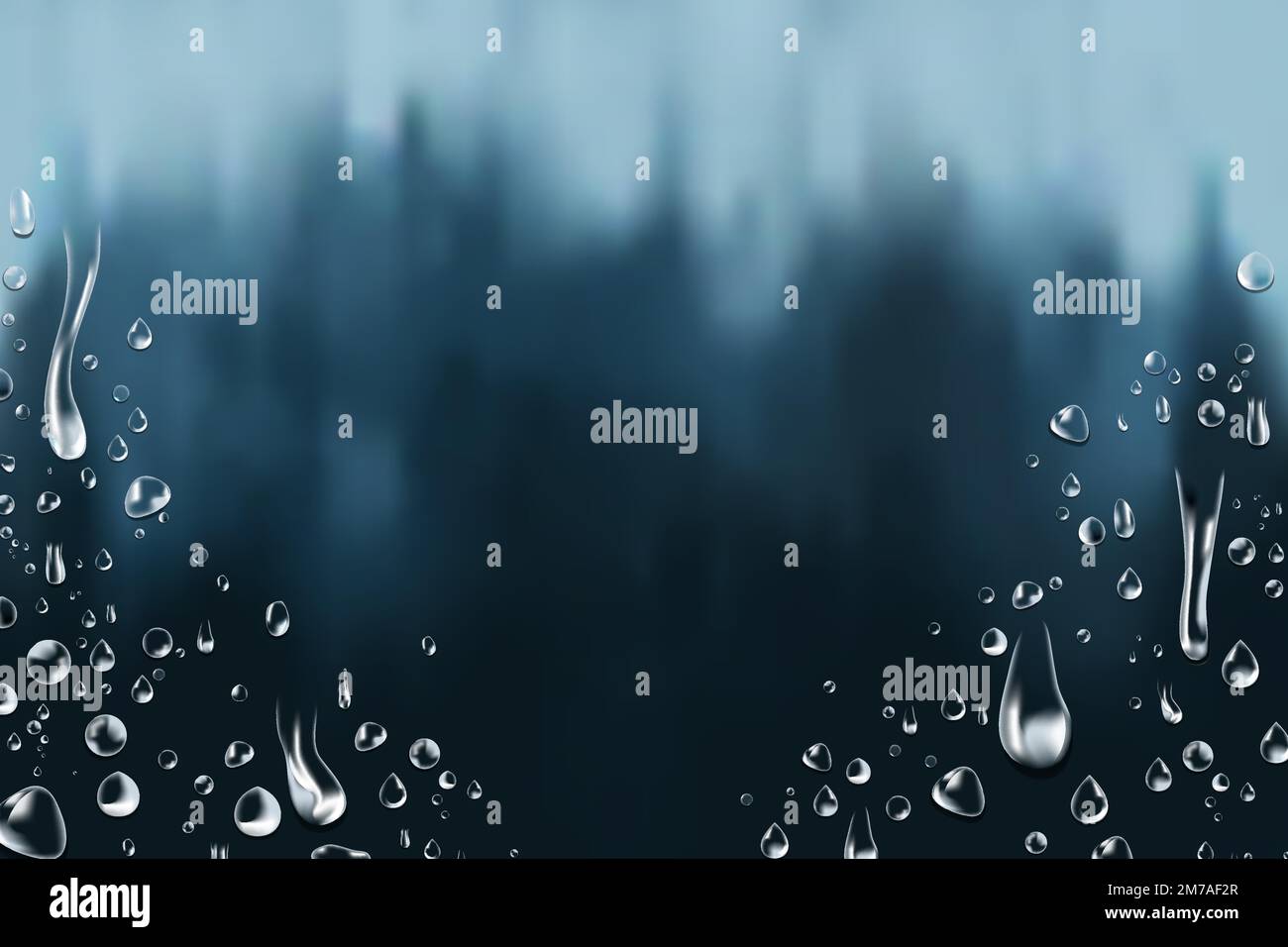 Transparent water drops background vector Stock Vector Image & Art - Alamy