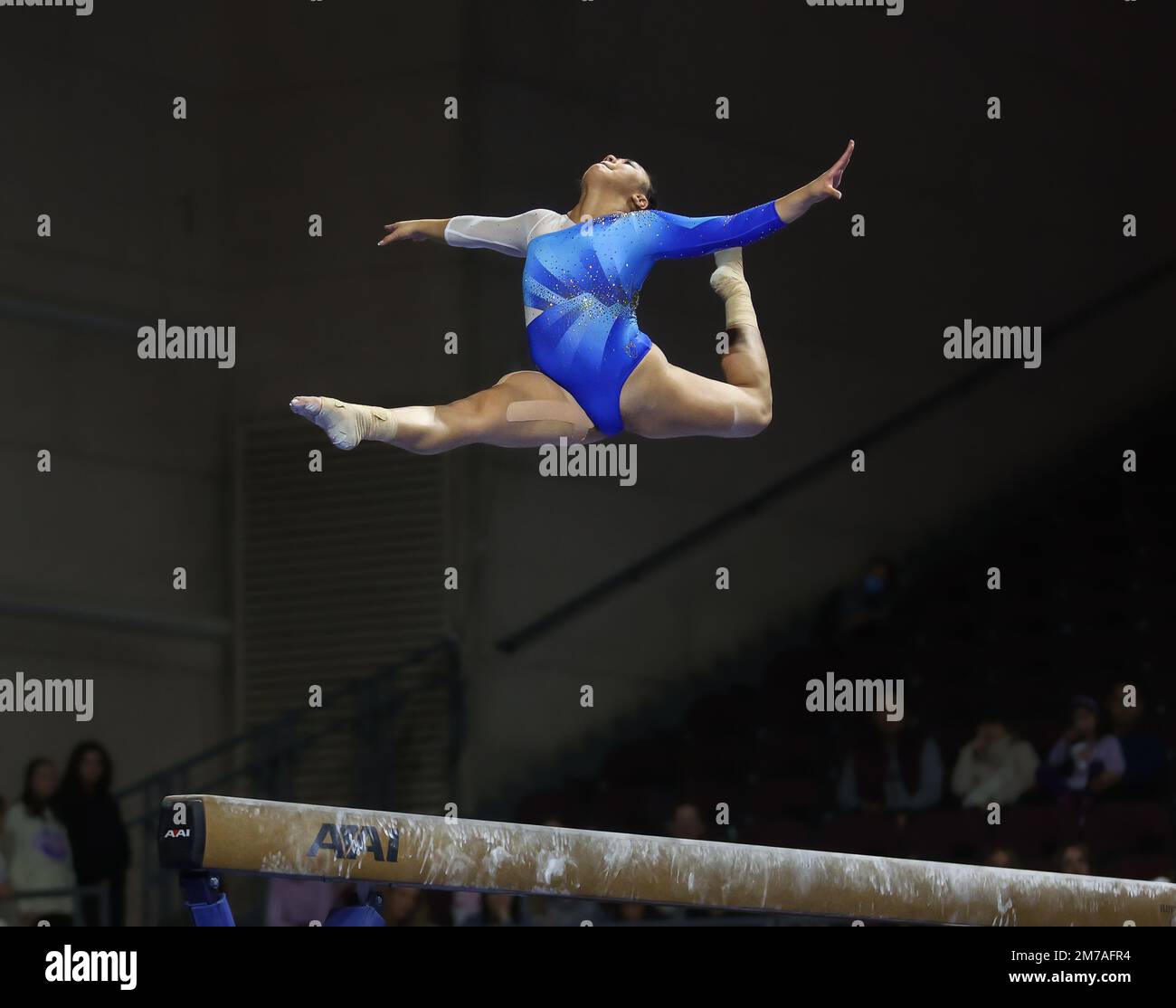 Las Vegas, NV, USA. 7th Jan, 2023. UCLA's Emma Malabuyo competes on the