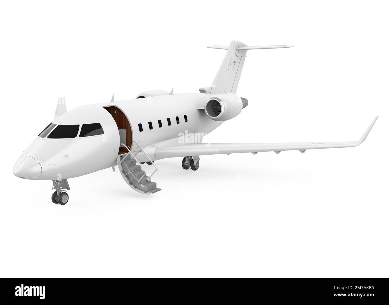 Private Jet Airplane Isolated Stock Photo Alamy