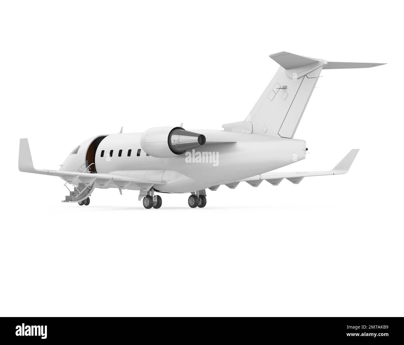 Private Jet Airplane Isolated Stock Photo Alamy