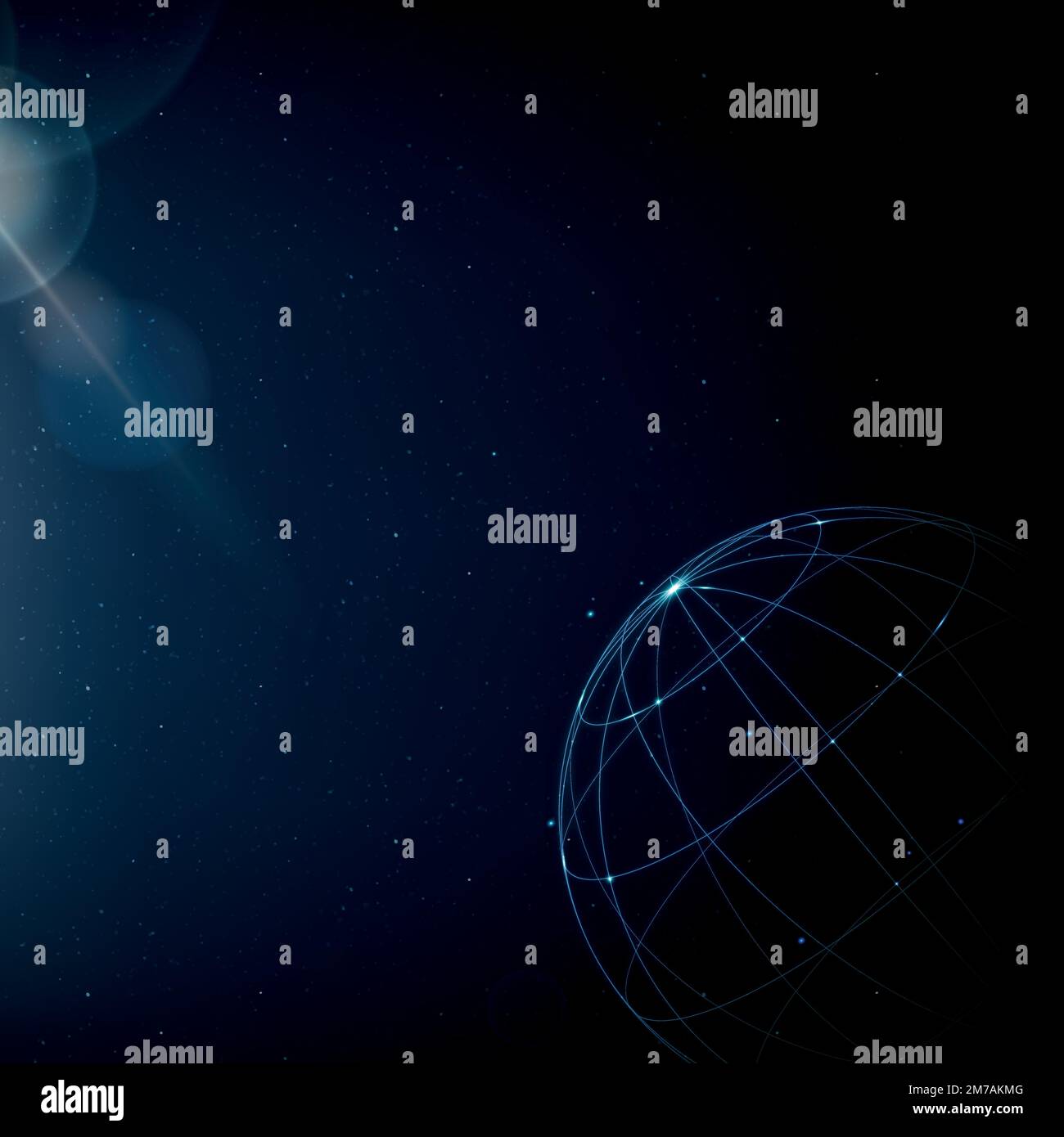 Global networking technology background vector digital communication ...