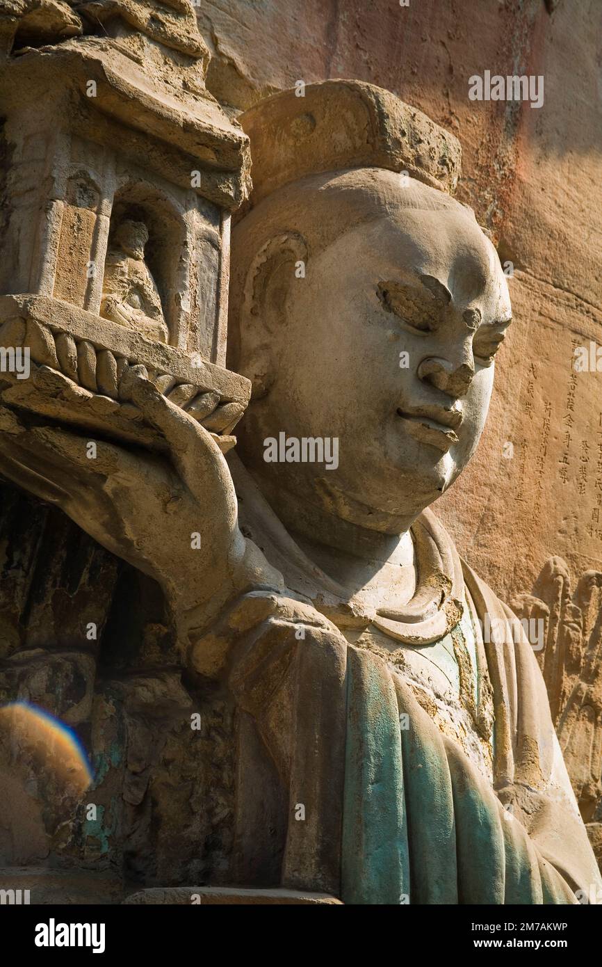 Dazu Stone Carving Baoding Hill Stock Photo - Alamy
