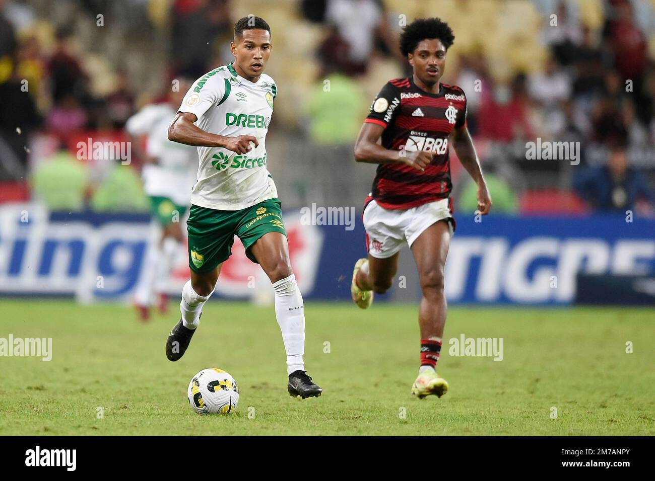 Rio de Janeiro, Brazil,June 15, 2022. Soccer player Kevin of the cuiabá team, during the game Flamengo x Cuiabá for the Brazilian championship, in the Stock Photo