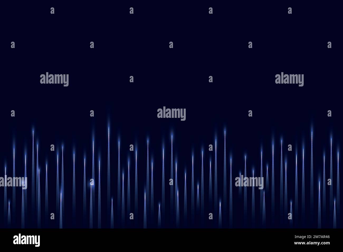 Music equalizer technology blue background vector with digital sound wave Stock Vector