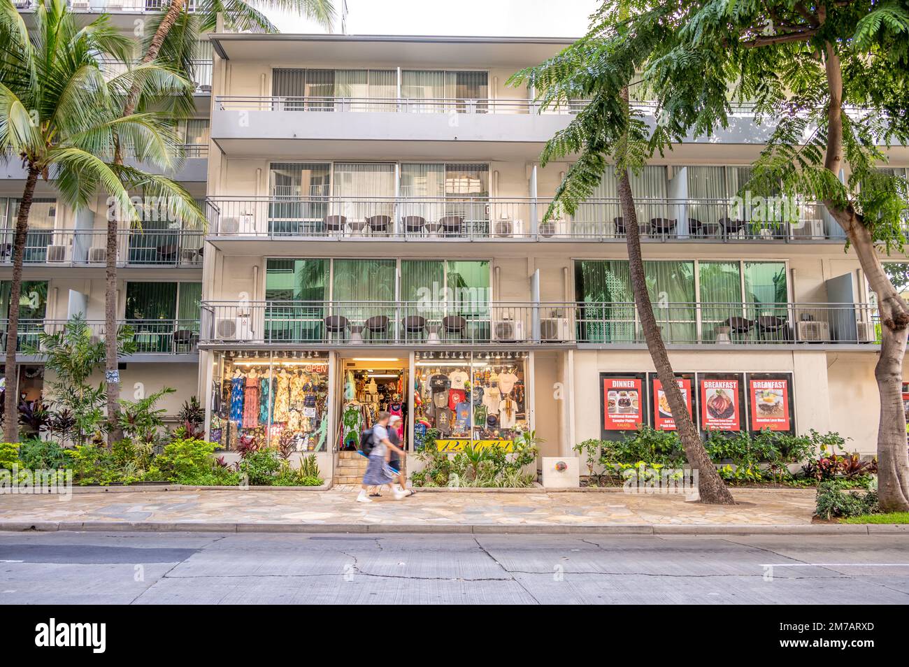 Honolulu, Hawaii January 1, 2023 Hawaiian clothing store in the
