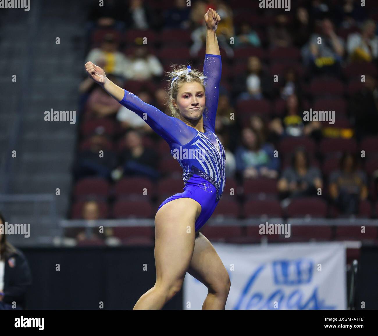 Las Vegas, NV, USA. 7th Jan, 2023. BYU's Heidi Schooley dances during