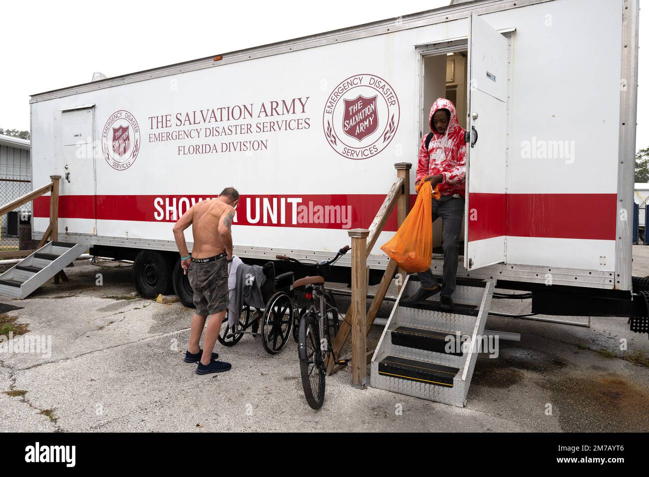 Tampa, Florida, USA. 31st Dec, 2022. Tampa Hope residents take