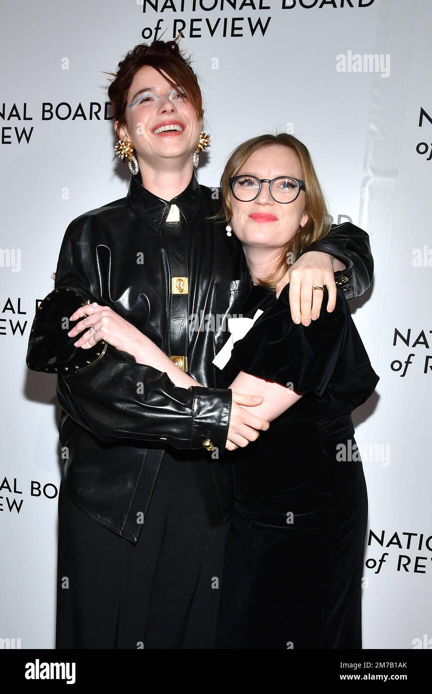 New York, USA. 08th Jan, 2023. Actress and singer Jessie Buckley and Sarah Polley attend the National Board off Review Annual Gala 2023 at Cipriani 42nd Street, New York, NY, January 8, 2023. (Photo by Anthony Behar/Sipa USA) Credit: Sipa USA/Alamy Live News Stock Photo