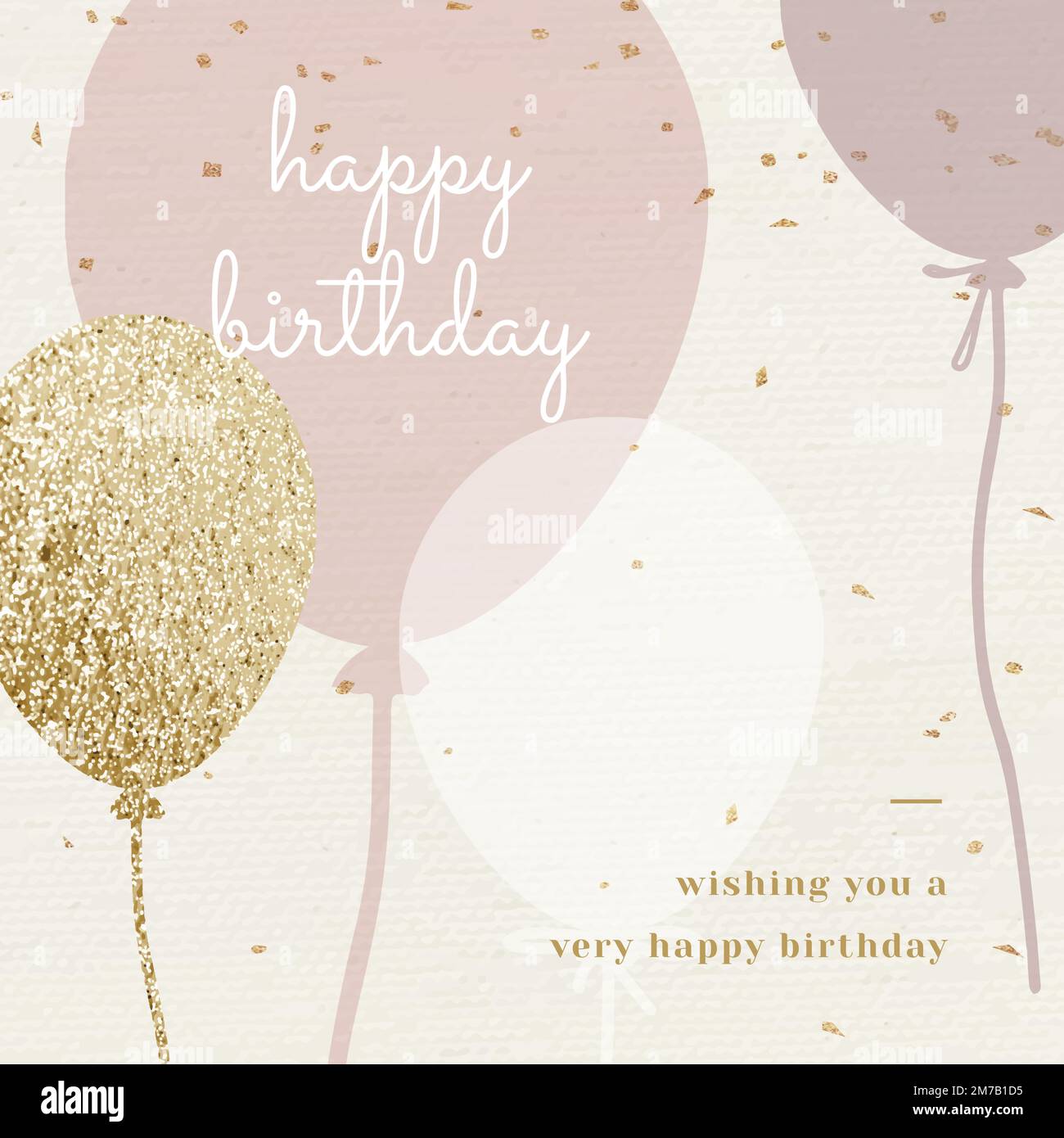 Wishing You a Very Happy Birthday Card - Pink Roses | Greeting Card