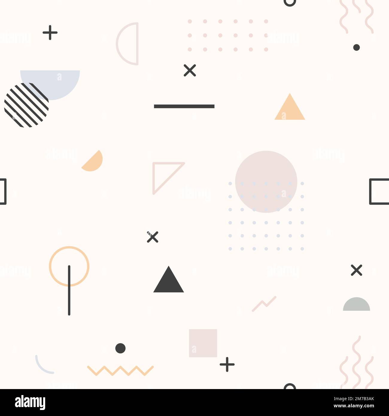 Cream Memphis pattern wallpaper vector Stock Vector Image & Art - Alamy