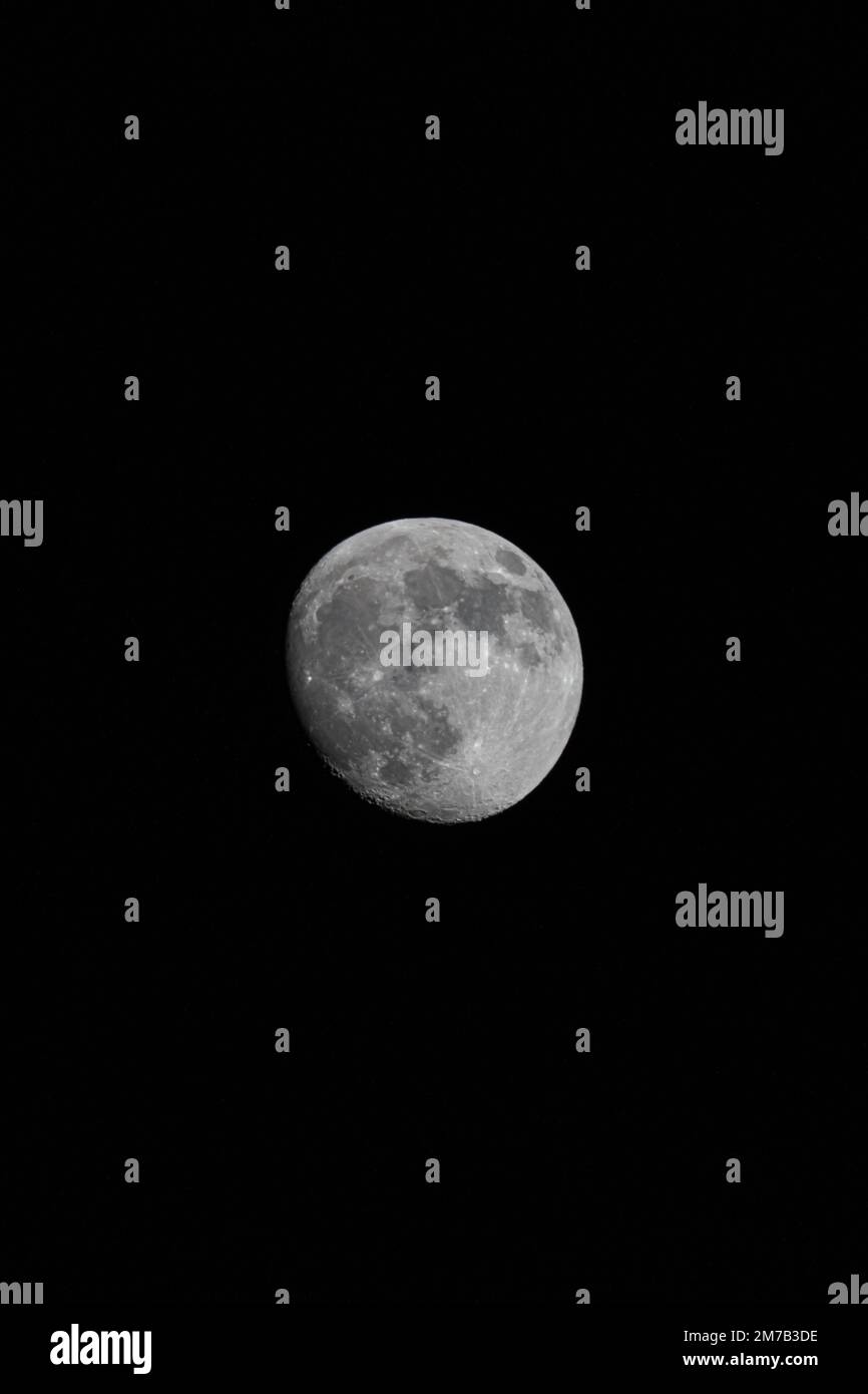 A full moon in night sky Stock Photo - Alamy