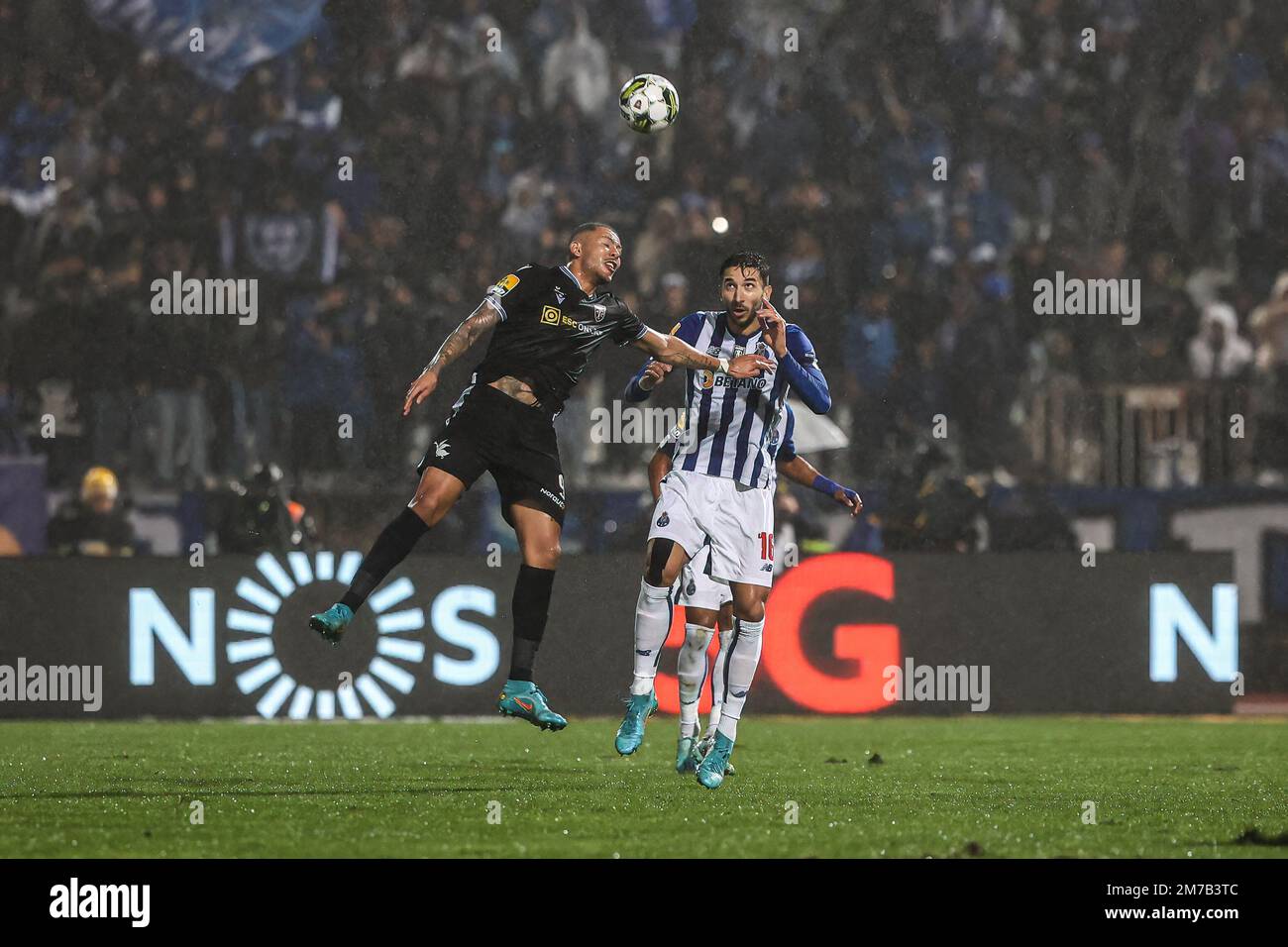 Clayton Silva of Casa Pia AC (L) with Marko Grujic of FC Porto (R) seen in action during the
