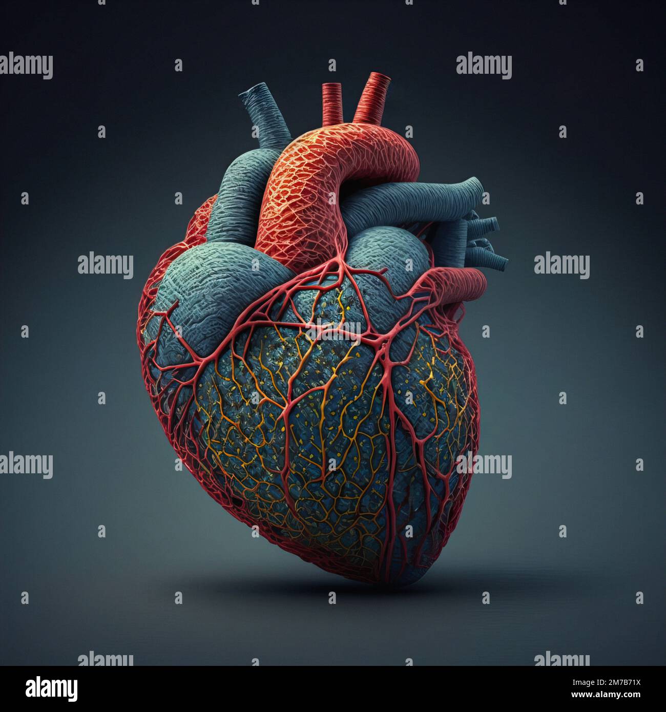 3d realistic isolated human heart. Heart with venous system. Obesity heart problems. download image Stock Photo - Alamy 3d realistic isolated human heart. Heart with venous system. Obesity heart problems. download image Stock Photo - Alamy