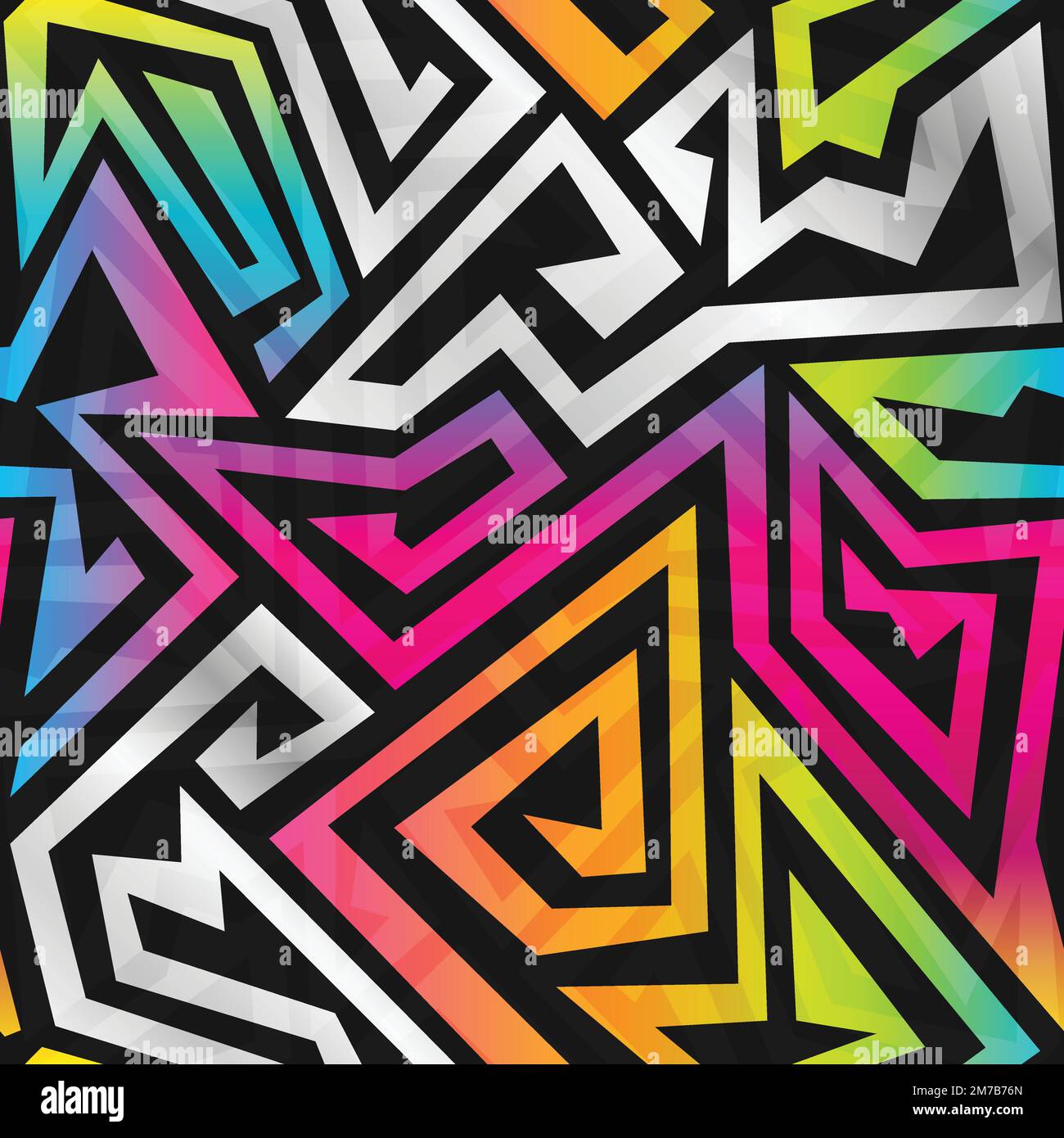 rainbow maze seamless pattern Stock Vector Image & Art - Alamy