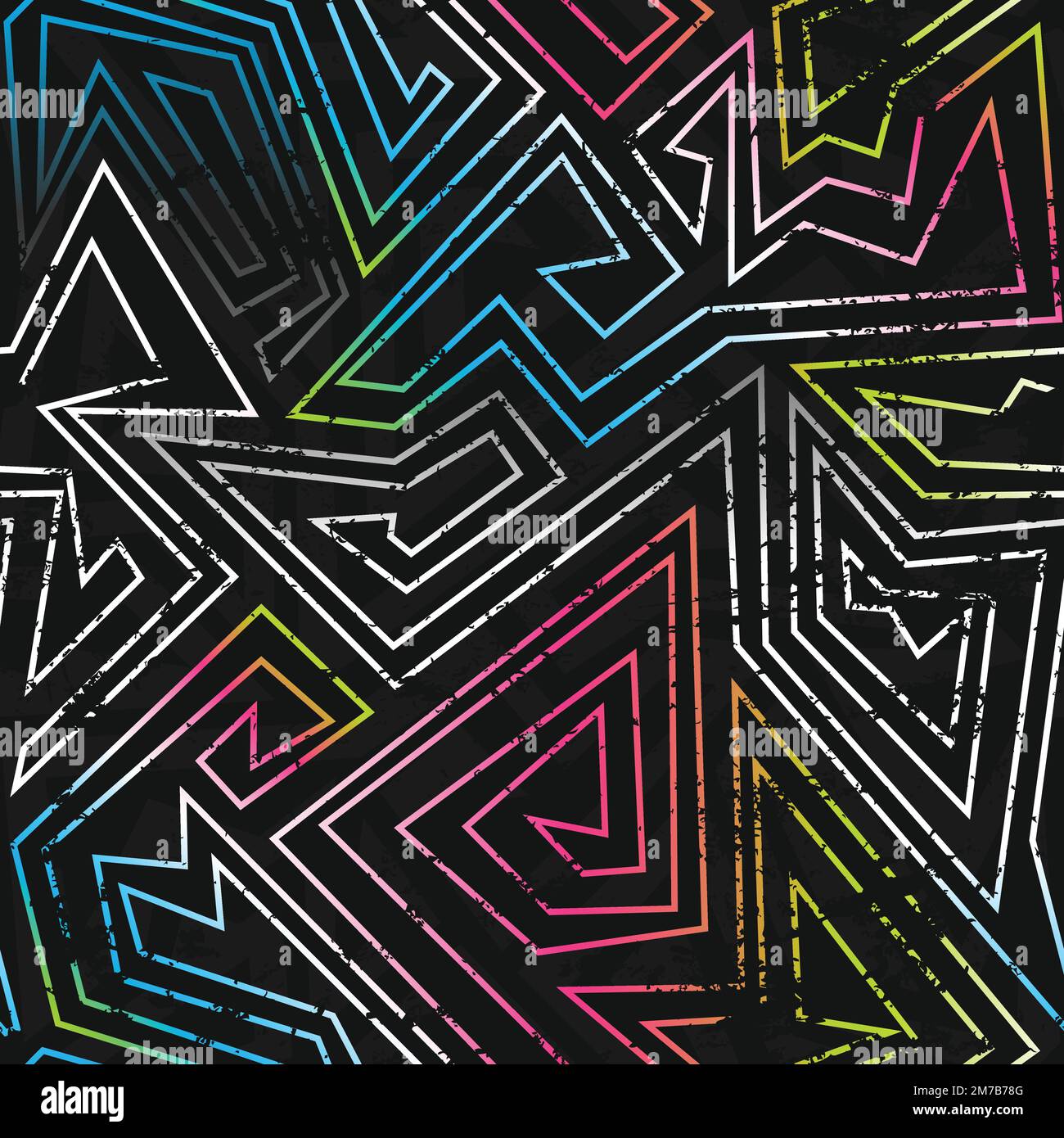 spectrum colored seamless pattern Stock Vector