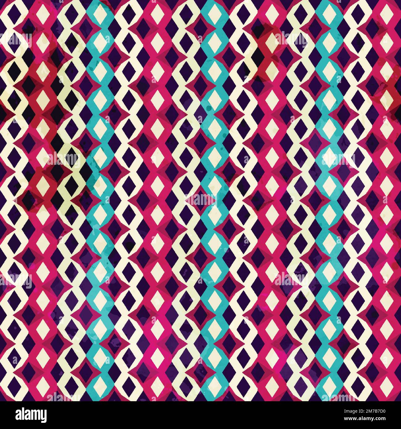 vintage mosaic seamless pattern Stock Vector