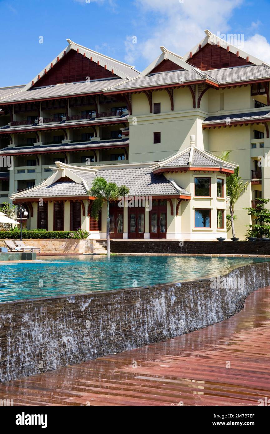 Hainan,Sanya,Yalong bay,Jinmao Hotel,Ritz-Carlton Stock Photo