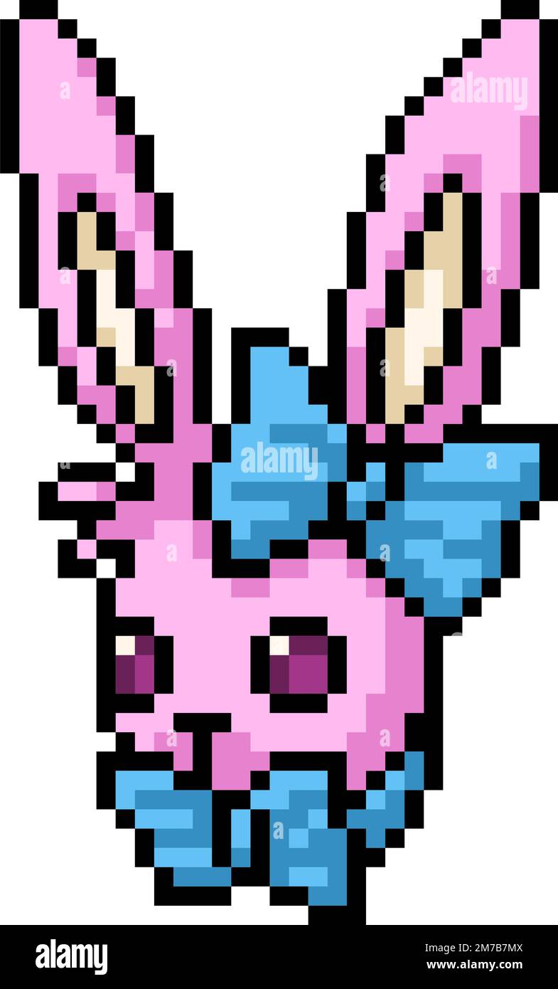 Blue rabbit head Stock Vector Images - Alamy