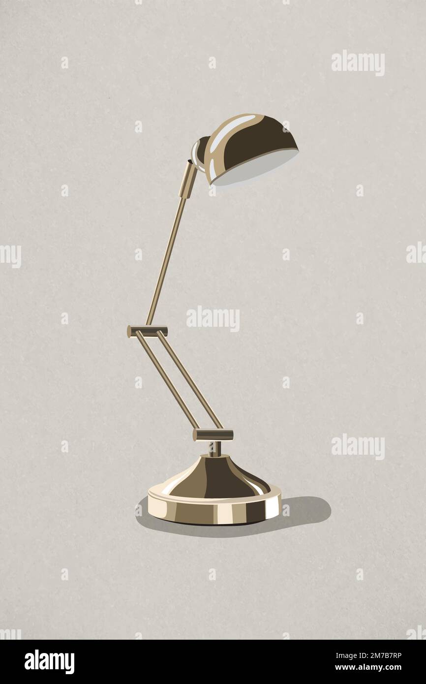 Retro gold lamp design element vector Stock Vector Image & Art Alamy