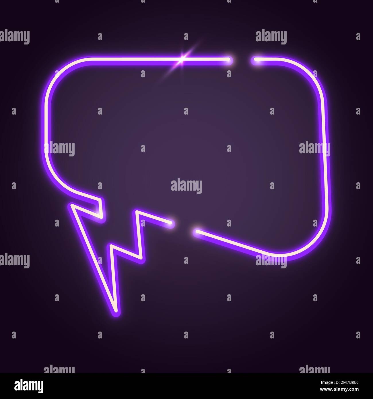 Purple speech balloon design element vector Stock Vector