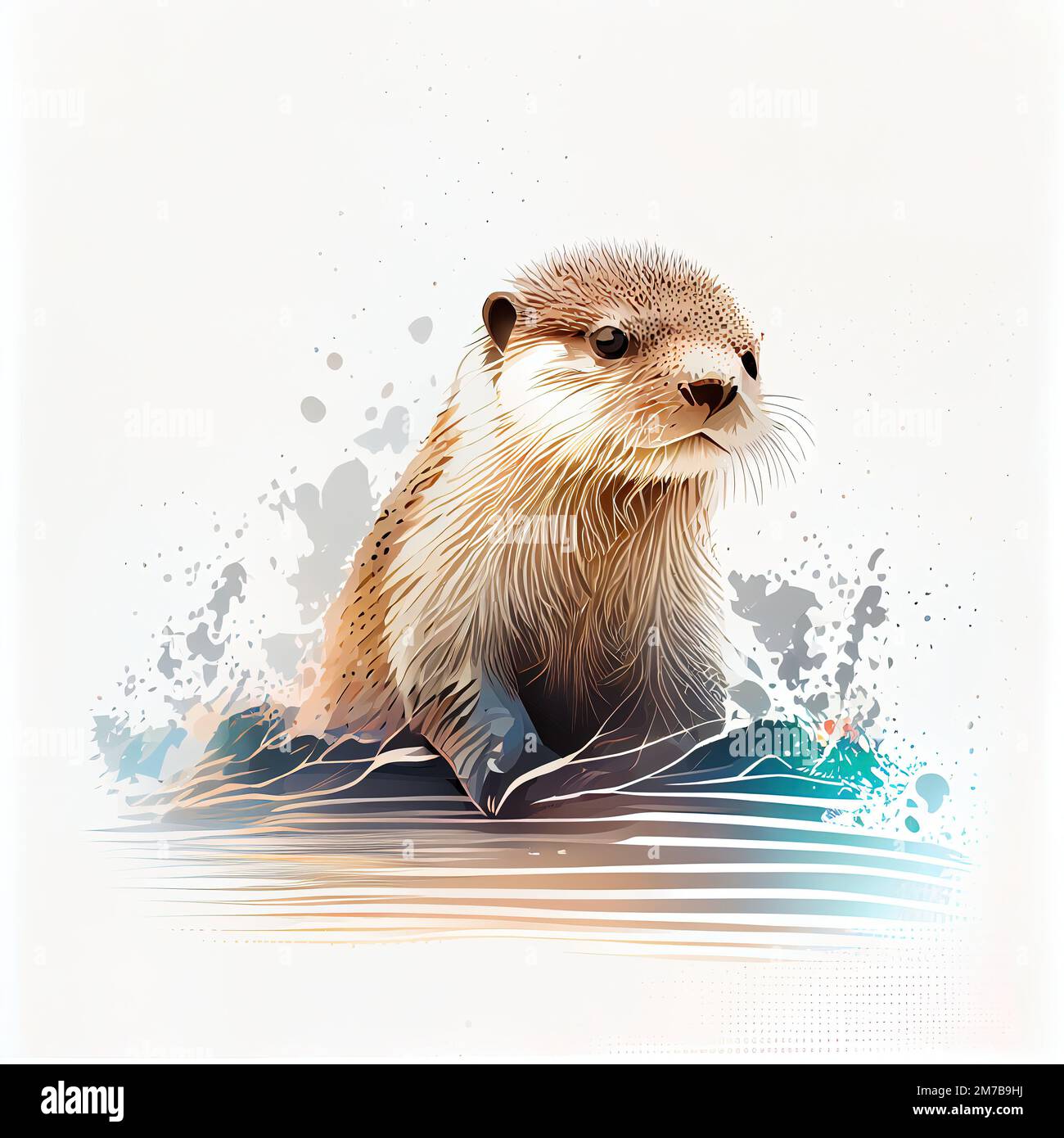 Cute otter Cut Out Stock Images & Pictures - Alamy