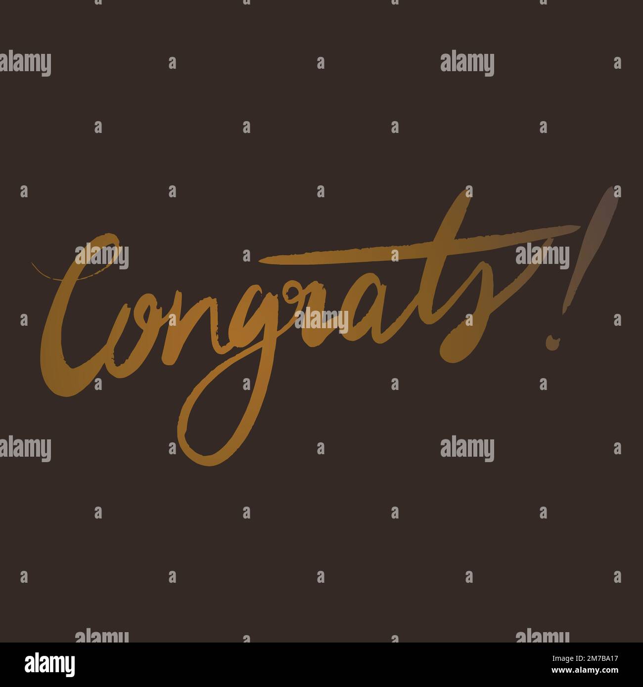 Elegant congrats word script vector Stock Vector Image & Art - Alamy
