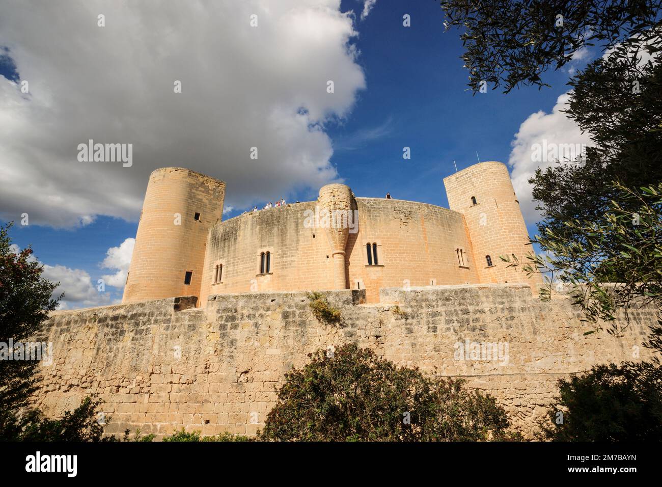 Bellver Castle -14th century-, Palma de mallorca. Mallorca. Balearic Islands. Spain. Stock Photo