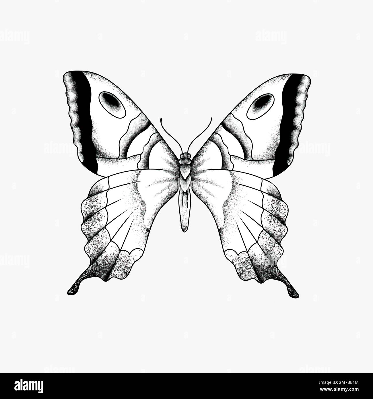 Butterfly tattoo design hi-res stock photography and images - Alamy, image size:1300x1390