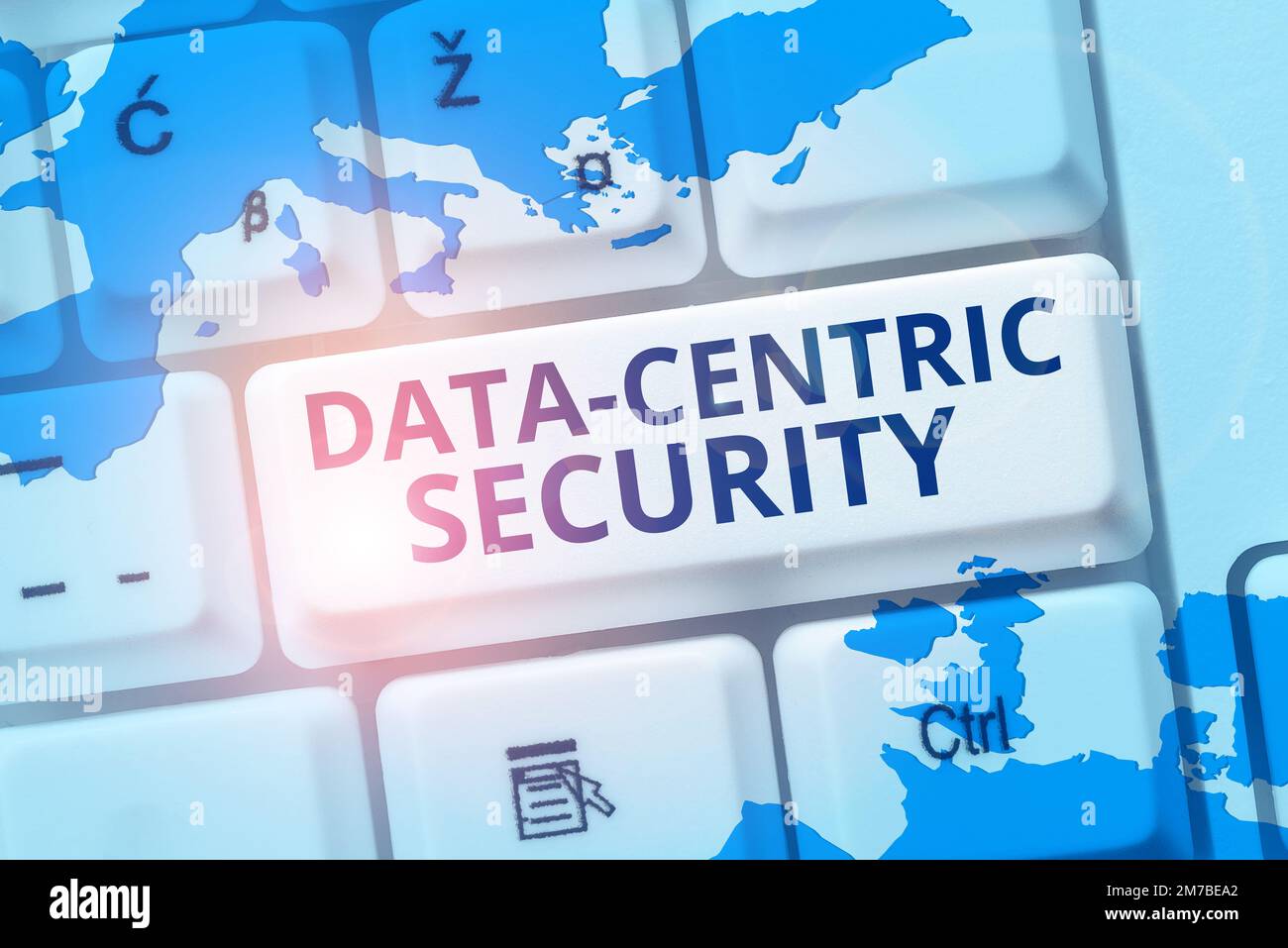 Inspiration showing sign Data Centric Security. Internet Concept involves the retrieved values from the database by the web Stock Photo