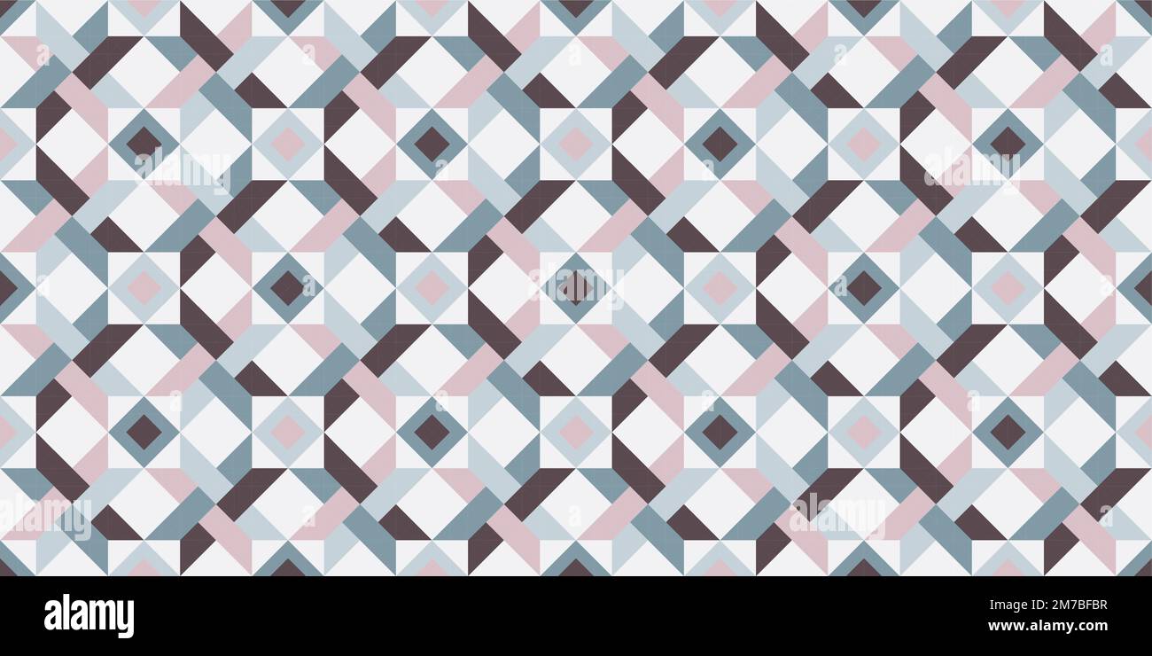 Hidden star quilt seamless pattern. Vector illustration. Perfect for ...