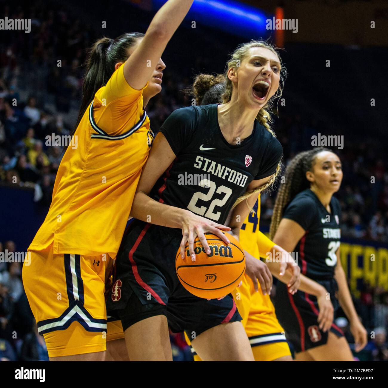 January 08 2023 Berkeley, CA U.S.A. Stanford forward Cameron Brink (22 ...