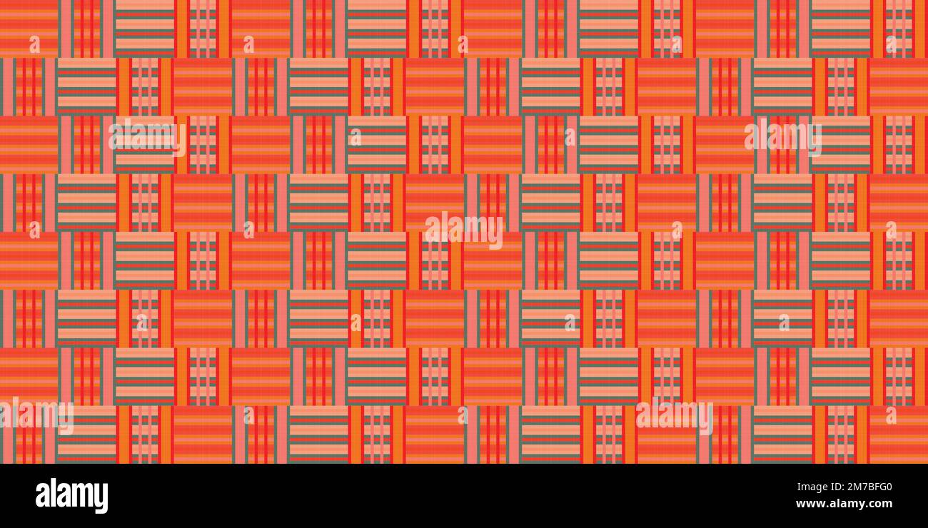 African vector kente print, traditional fabric from Ghana. Perfect for