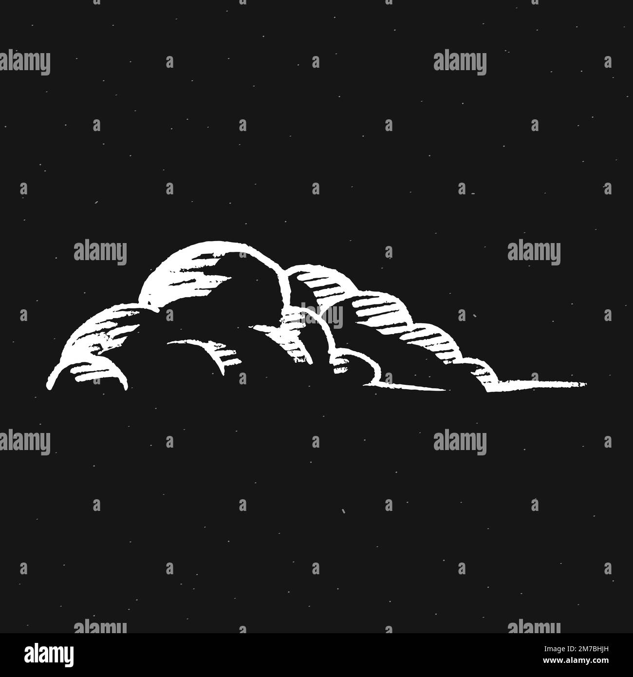 Cute clouds white vector doodle sketch sticker Stock Vector Image & Art ...